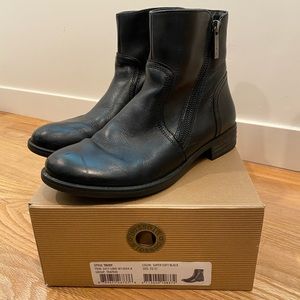 Bussola Black leather boots size 37 women’s